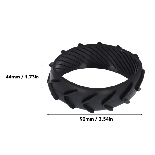 Stability Boost Rubber Protector for Robotic Mowers up to 90mm 1