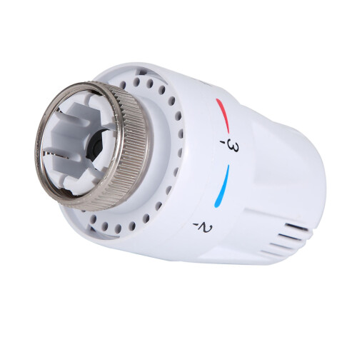 Brass Thermostatic Radiator Valve Straight, Level Adjustment