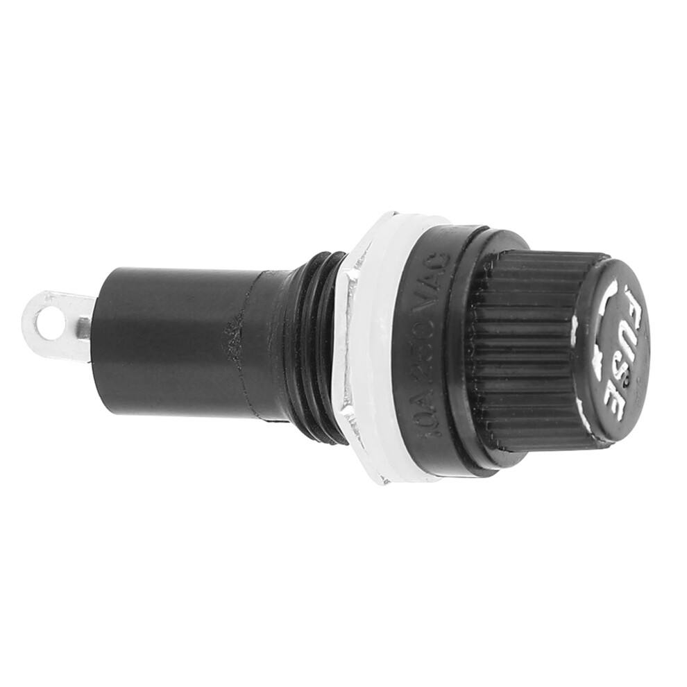 20Pcs Durable Screw Cap Fuse Holder Socket Case For 5X20mm Glass Tube Fuses Uk 8761334843405