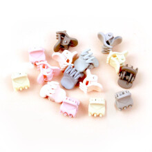 100 pièces de mini pinces à cheveux en forme de nœud papillon, motif fruits, couleurs variées