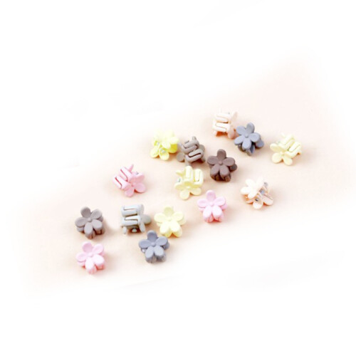100 pezzi di mini fermagli per capelli con fiocco fiore frutta multicolore