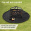 Eco-Friendly 24" Round Fire Pit Mat for Safe BBQ and Camping 4