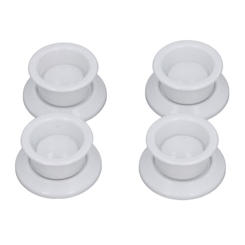 4 Stück Trainingspad-Halter Weiß Magnete PP 1