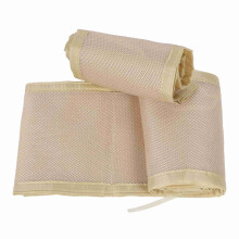 Protector acolchado beige para cuna 150x27x0.25,320x27x0.25 cm