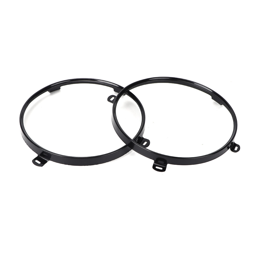 2X 7 Inch Headlight Mounting Rings & Brackets For Jeep Wrangler Tj 7891334845275