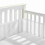 Full Size Baby Crib Mesh Bumper Breathable & Safe Adjustable Height White 9