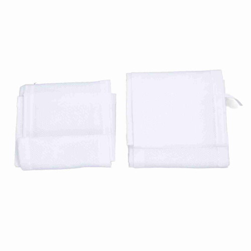Full Size Baby Crib Mesh Bumper Breathable & Safe Adjustable Height White 2