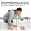 Full Size Baby Crib Mesh Bumper Breathable & Safe Adjustable Height White 4
