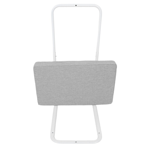 Adjustable Children Bed Rail Guard | Safety Bedside Padding - Gray