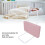 Universal Pink Bedside Rail Padding 40-60cm Sturdy & Safe for Cribs 4