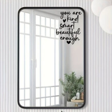 Bestbewerteter inspirierender Wandaufkleber mit Kreditspiegel – abnehmbares, selbstklebendes Vinyl