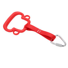 Kids Gymnastic Ring Monkey Style ABS Pull Up Ring, Red, 150kg Capacity