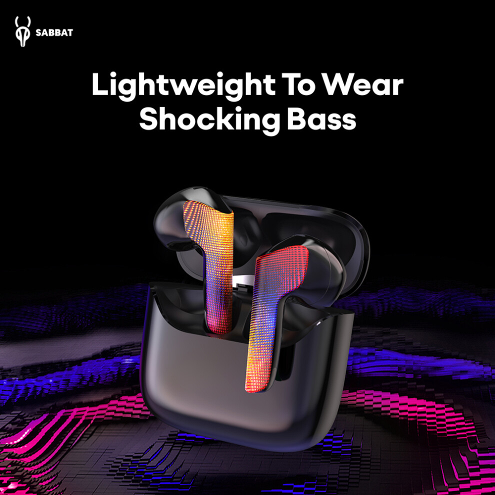 Sabbat Bt5.3 Wireless Earbuds – 20H, 13Mm Bass, 4 Colors 4031334851415
