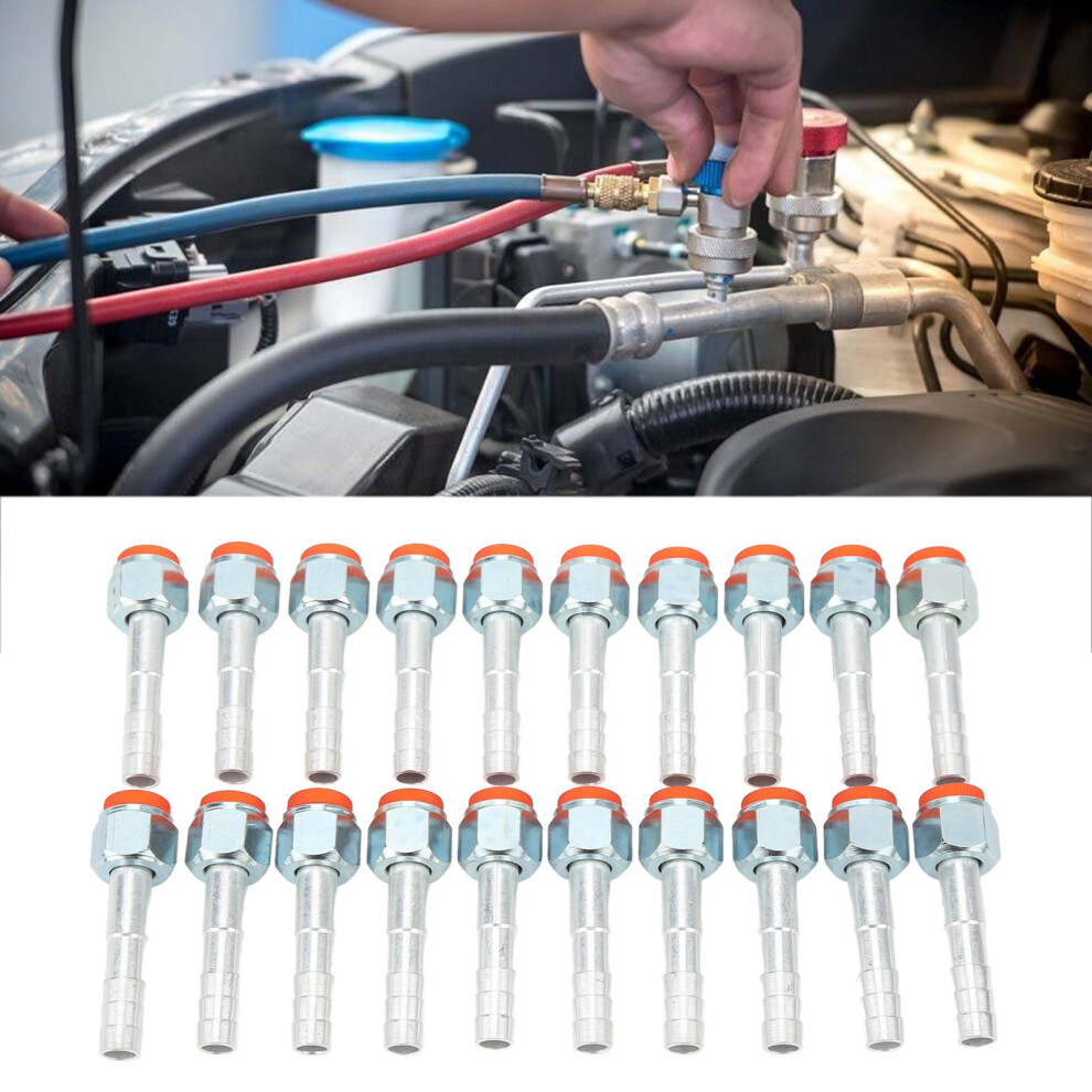 20Pcs Aluminum Air Conditioning Hose Barb Fittings 1/2In Universal 4961334852733