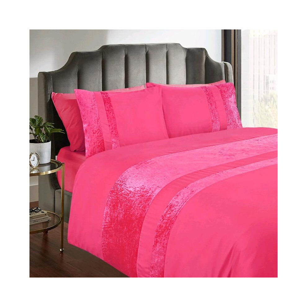 (Red, Super King) Luxury Velvet Duvet Cover with Pillow Case Bedding Set - Elegant Comfort for Your Bedroom sets comfy  bed duvetcoverset hotel-image-OPC-PJD8X5T-NEW