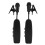 2 pièces micro-lavalier sans fil 2,4 GHz ABS 400 mAh 1