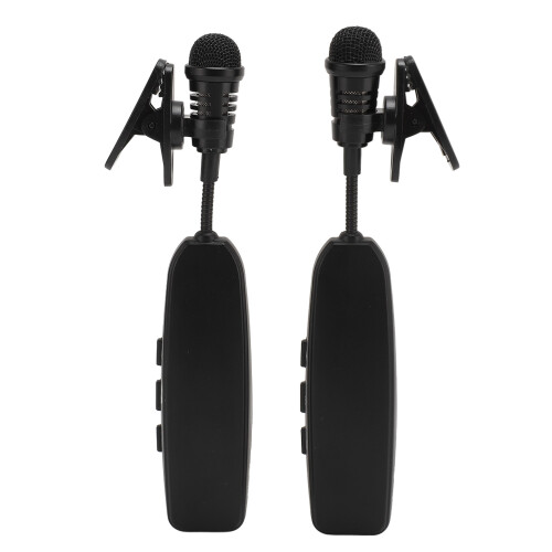 2 pièces micro-lavalier sans fil 2,4 GHz ABS 400 mAh