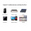2 pièces micro-lavalier sans fil 2,4 GHz ABS 400 mAh 8