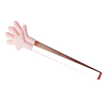 Pink Palm-Shaped Silicone Mini Tongs, 20g Serving & Cooking Tools