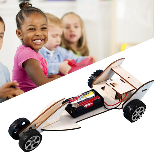 Educational Race Car Assembly Kit - Kids' 1.5V Wooden Model Set WF B on ...