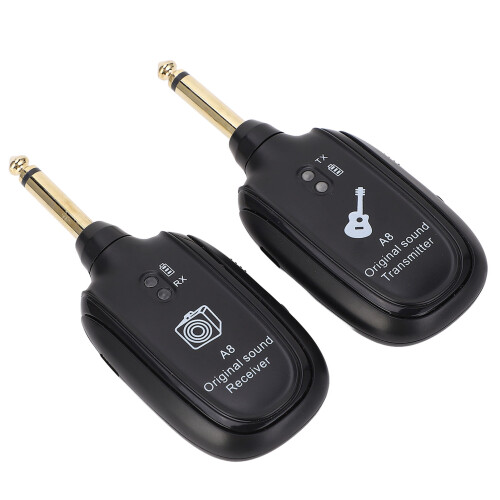 730MHz transmetteur de guitare compact 600mAh noir