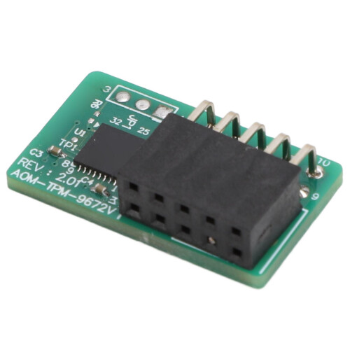AOM TPM 9672 Verde 10PIN SPI verticale TPM2.0