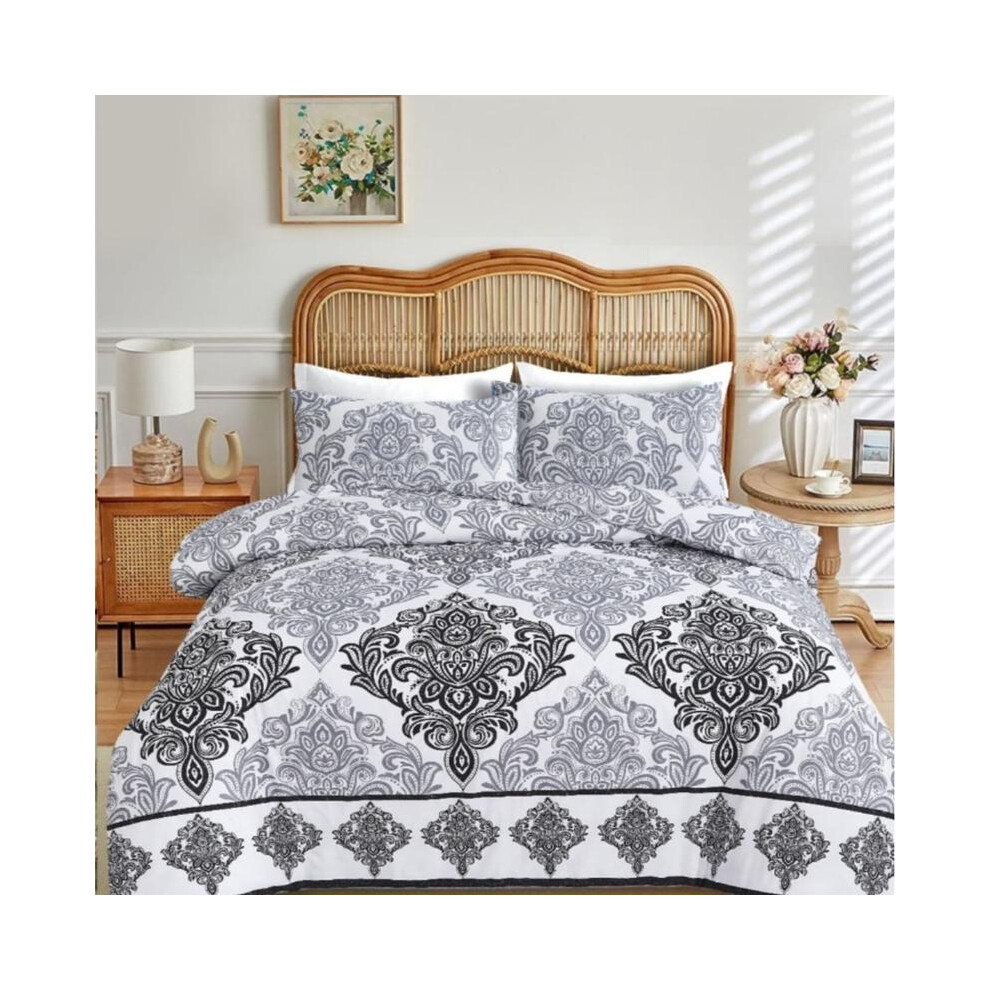 (Heavenly Night, Double) Luxurious 4 Piece Complete bedding set 1 Duvet Cover, 1 Fitted Sheet,2 Pillow case Soft,Comfortable-image-OPC-PJD8Y7X-NEW