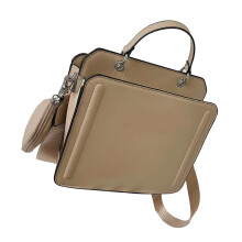 Umwandelbare Messenger-Tasche Khaki 24x19x12 cm Cap.