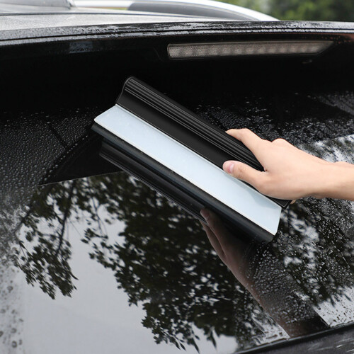 Silicone Car Wiper Blade 25cm Handle 27cm Water Squeegee Tool 2