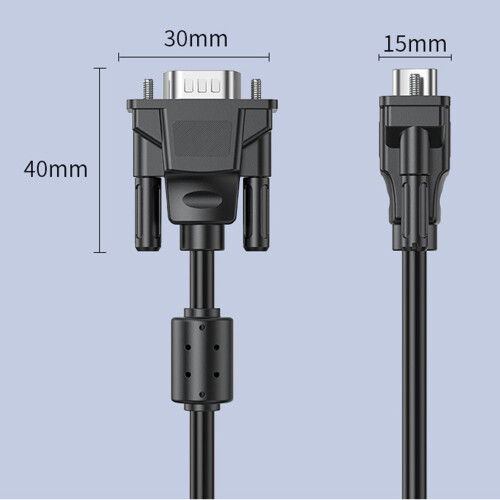 Câble VGA V316 2 m double blindage cuivre noir 1