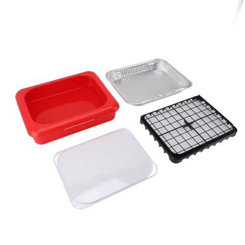 Space-Saving Tin Foil Food Container for Convenient Outdoor Dining 2