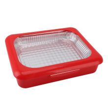 Vassoio porta stagnola da 28x35x8 cm per picnic