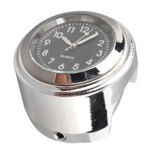 Aluminium Alloy Motorcycle Handlebar Clock 4.5x4.5x3.2cm Chrome