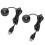 2 Stück Mini-LED-Spotlights USB 5V Aluminium 37 mm Weiß 16