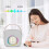 Haut-parleur karaoké compact blanc 1200mAh + 500mAh micro 12