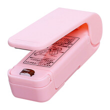 Mini scellant pour sacs rose 3,3 9 3,5 cm, 2xAA, ABS