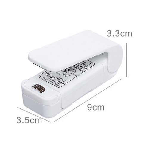 Mini scellant de sachets 50 g, 3,3 x 9 x 3,5 cm blanc 1