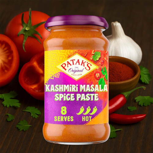 Patak's Kashmiri Masala Paste Hot 295g | Authentic Indian Curry Paste