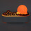 Diffusore Volcano da 200 ml 7,7x4,7 pollici blu viola caldo 7