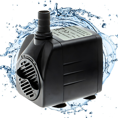 Mini pompa sommersa 1000L/H 70x60x52mm nero 2