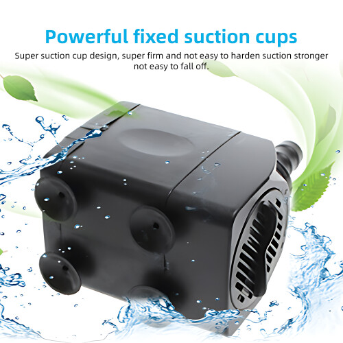 Mini pompa sommersa 1000L/H 70x60x52mm nero 1