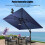Waterproof Solar Umbrella Lights 10.5x8.5cm 1200mAh 18cm Diameter 4