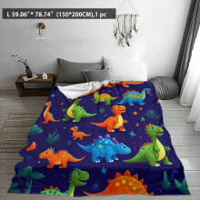 Fleecedeken Dinosaur Paradise: comfort in alle seizoenen, 130*150cm