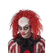 Cosplay Peruukki Miehille, Käkkärä Kuituhius Halloweenille ja Pellepuvuille, 【Red】