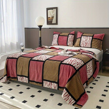 1 st. Gecomprimeerde warme Plaid all season Camel poeder vierkante mesh