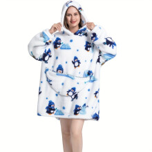 1 stuk Comfortabele flanellen wollen deken voor dames, Koala