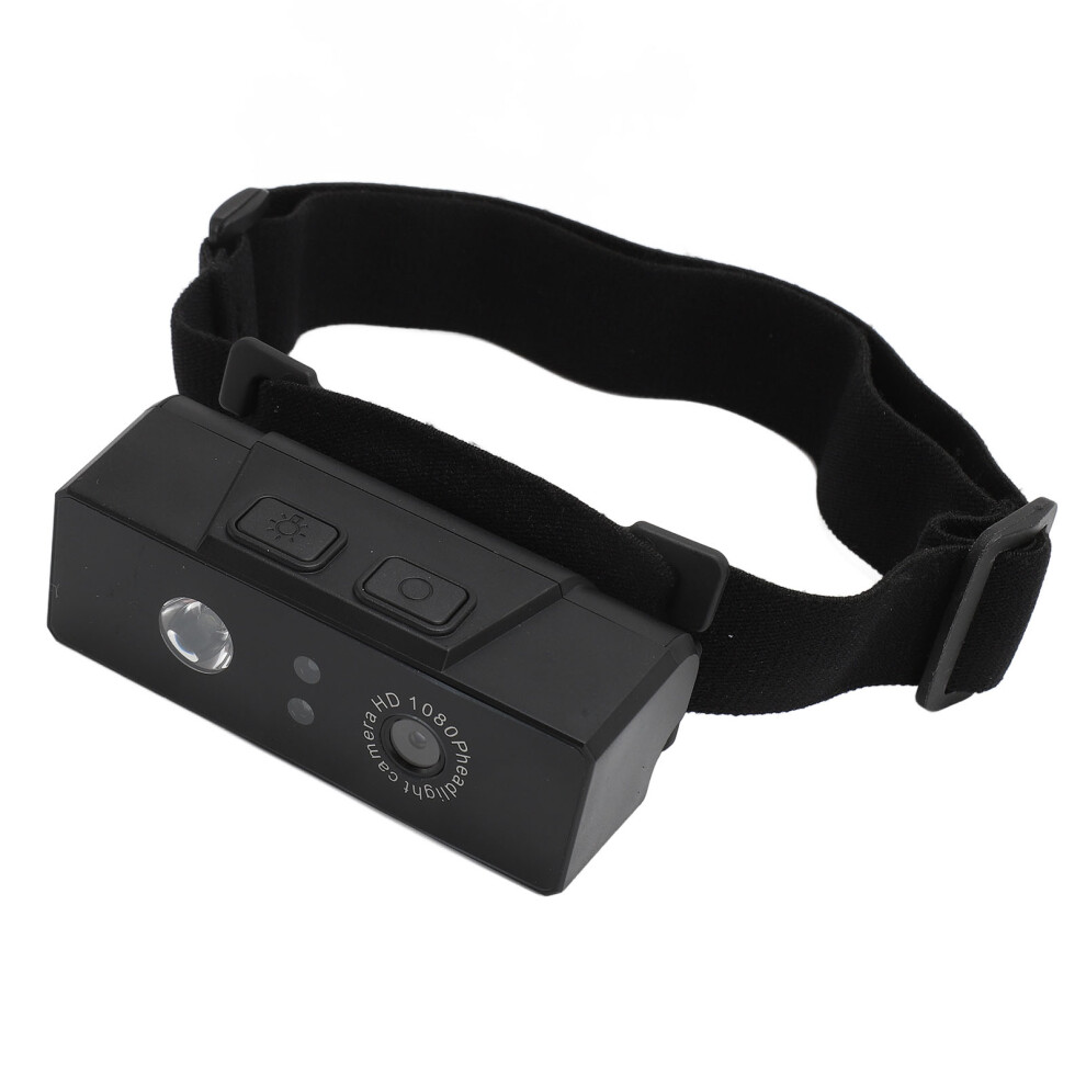 Led Headlamp Camera 2.0Mp 1080P Body Cam With Gesture Sensor Black 8101334885638