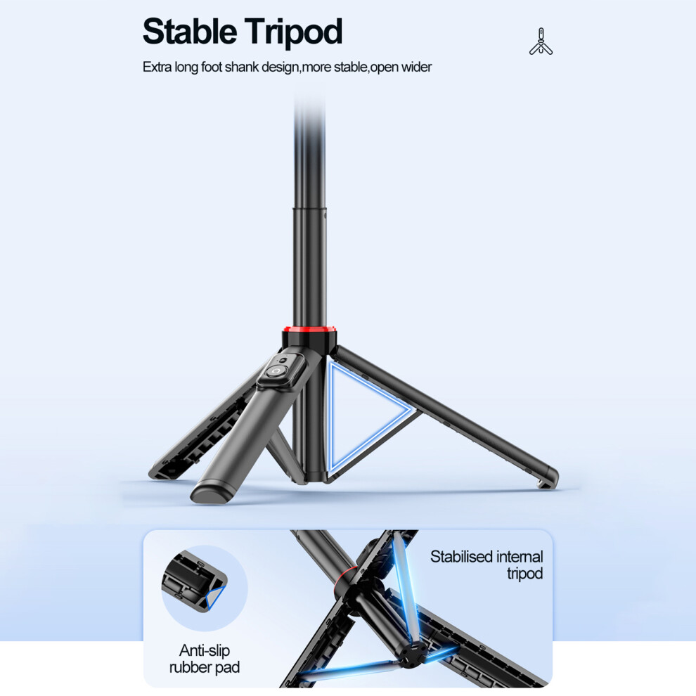 Extendable Selfie Stick Tripod 131Cm With Remote For Phones 6951334890451