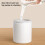 beige USB-Tisch-Luftbefeuchter 300 ml 2-Mist-Modus 5