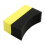 Pad applicatore per lucidante pneumatici giallo e nero, spugna 10